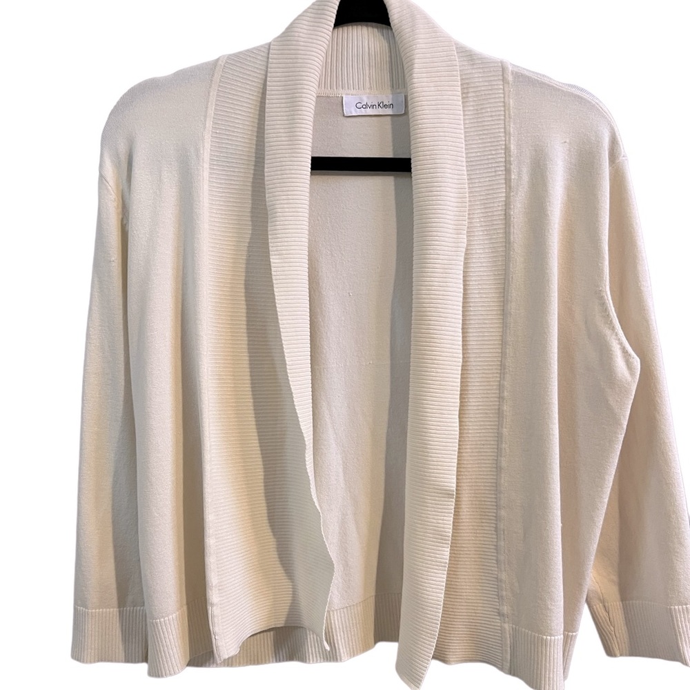 Calvin Klein silk bean cream sweater